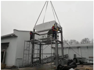 南京現(xiàn)場 皮帶機即將安裝完成！??！